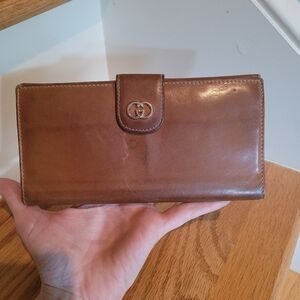 Vintage Gucci Brown Leather Wallet